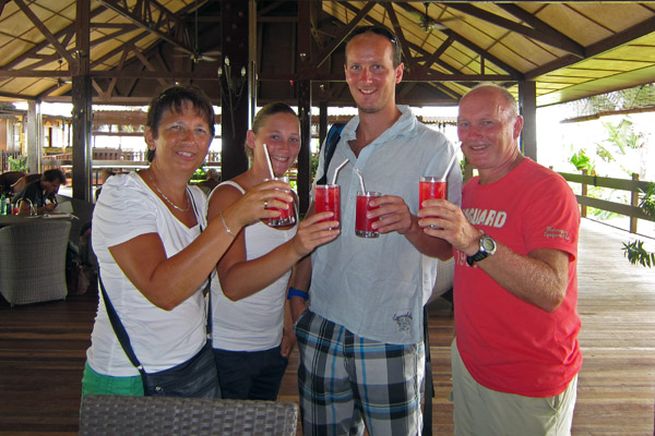 Een toast op een magnifieke vakantie